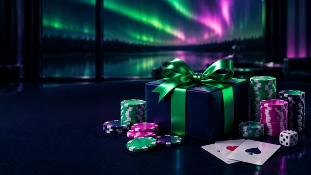 Tervetuliaisbonus: lahjapaketti revontulten valossa